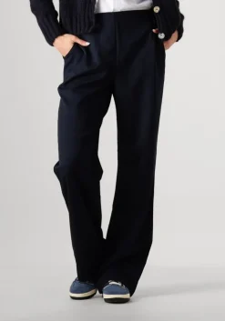 donkerblauwe circle of trust flared broek marley pants