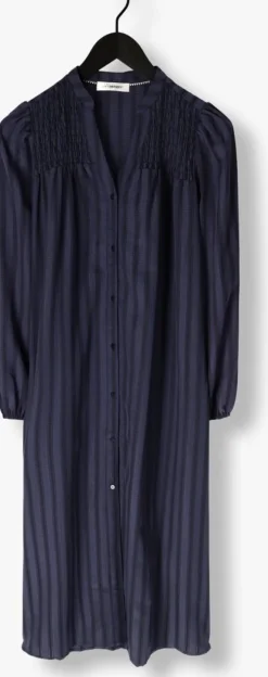donkerblauwe co'couture midi jurk lulu dress