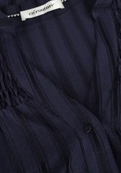 donkerblauwe co'couture midi jurk lulu dress