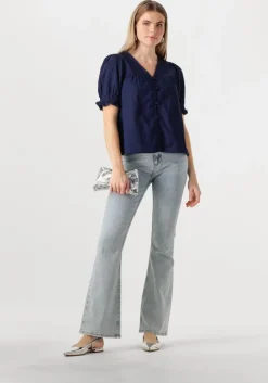 donkerblauwe fabienne chapot blouses juno blouse