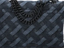 donkerblauwe kurt geiger london schoudertas large kensington soft