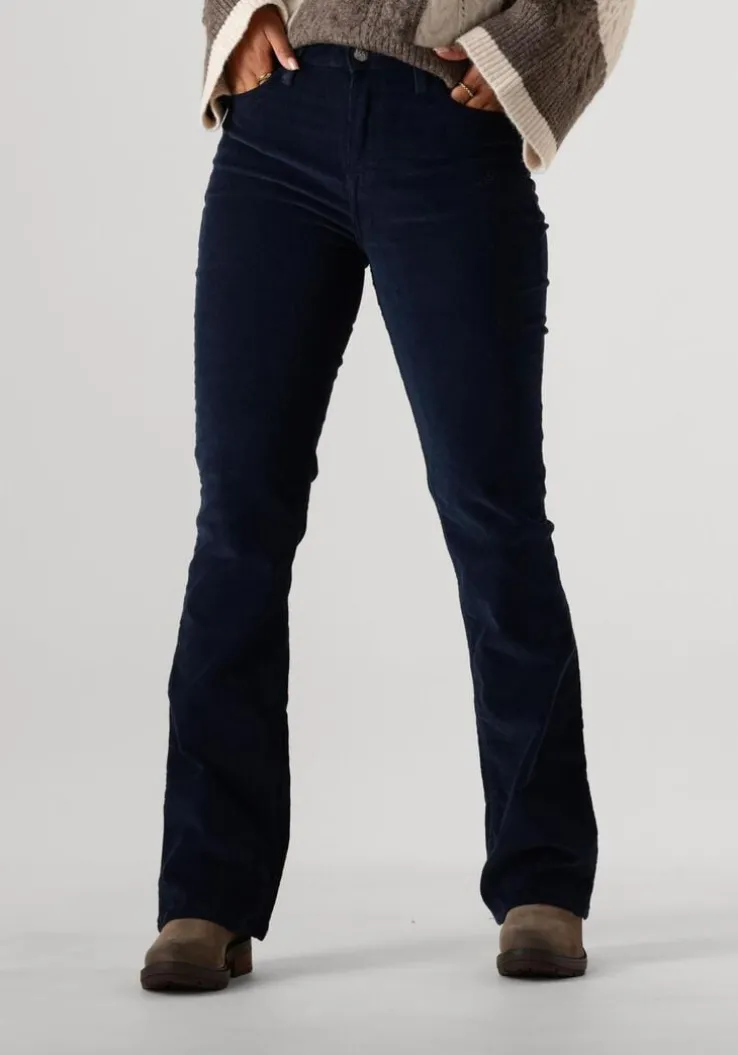 donkerblauwe lee flared jeans breese boot