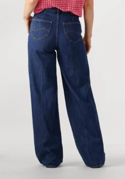 donkerblauwe lee wide jeans stella a line