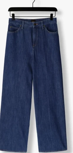 donkerblauwe lee wide jeans stella a line