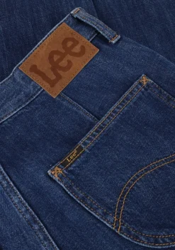 donkerblauwe lee wide jeans stella a line