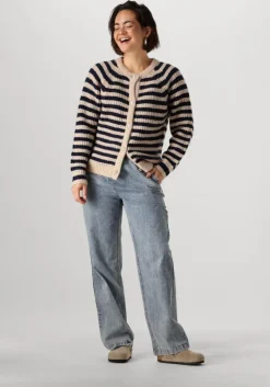 donkerblauwe lollys laundry vest novali cardigan ls