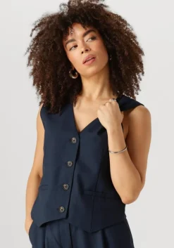 donkerblauwe modström gilet galemd 2 vest