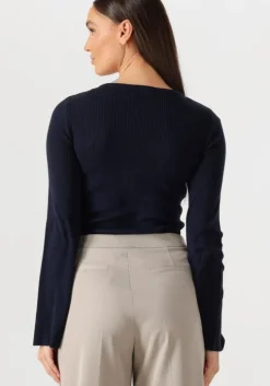 donkerblauwe modström tops & t-shirts mirokimd o-neck