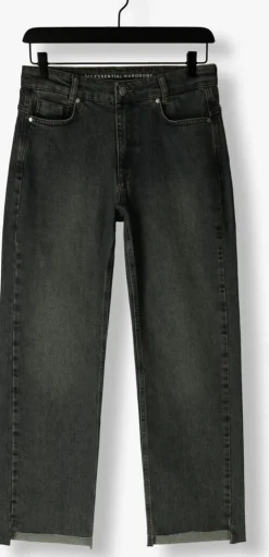 donkerblauwe my essential wardrobe straight leg jeans dangomw 139 high straight