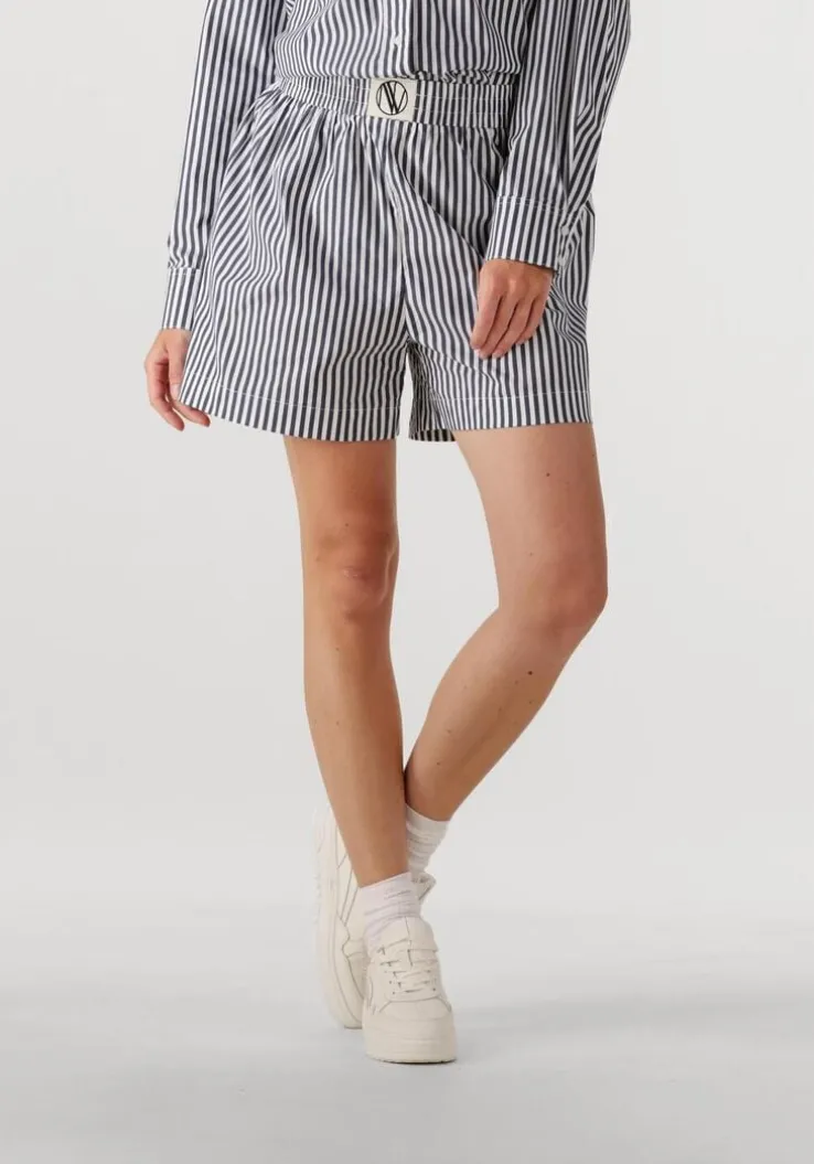 donkerblauwe notre-v korte broek nv-freja