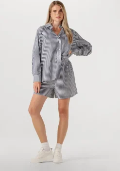 donkerblauwe notre-v korte broek nv-freja