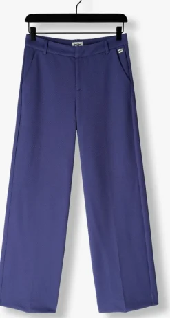 POM AMSTERDAM e pantalon wide leg pants sapphire><noscript><img width=