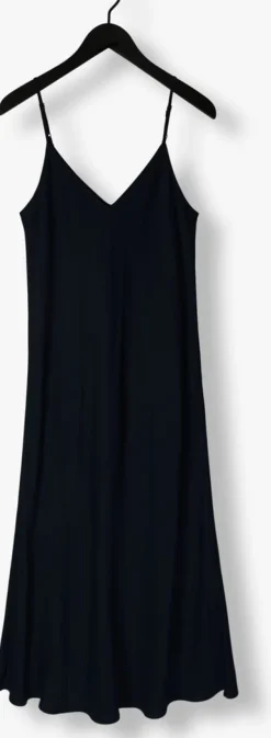 donkerblauwe resort finest midi jurk slip dress