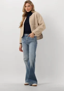 donkerblauwe rosemunde coltrui silk t-shirt w/ roller neck