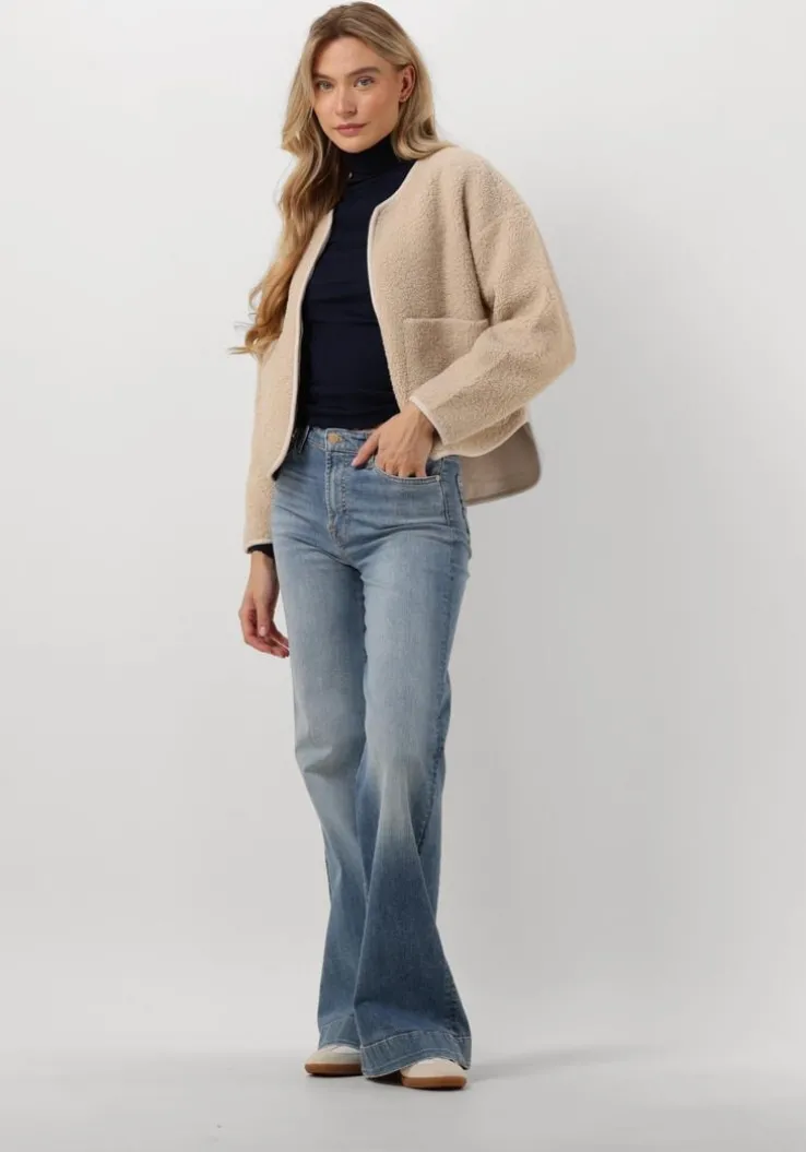 donkerblauwe rosemunde coltrui silk t-shirt w/ roller neck