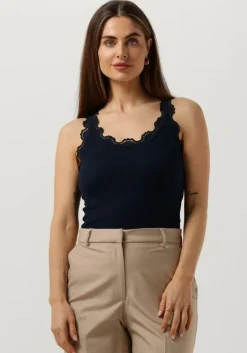 ROSEMUNDE e top silk top w/ lace>DAMES Tops & T-Shirts