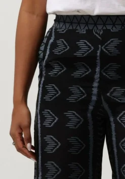 donkerblauwe rough studios wijde broek alex pants