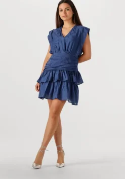 donkerblauwe suncoo mini jurk cyana