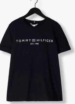 donkerblauwe tommy hilfiger t-shirt rec corp logo c-nk