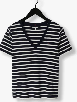 TOMMY HILFIGER e t-shirt new slim cody v-neck ss><noscript><img width=