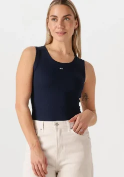 donkerblauwe tommy jeans top tjw essential rib tank ext