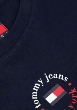 donkerblauwe tommy jeans t-shirt tjw slim essential logo 2 tee