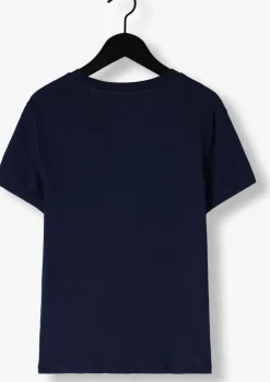 donkerblauwe tommy jeans t-shirt tjw slim essential logo 2 tee