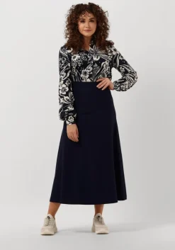 VANILIA e midirok double punto midi skirt>DAMES Rokken