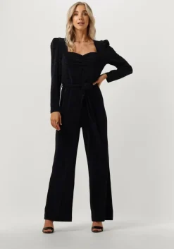 donkerblauwe y.a.s. jumpsuit yasdisna ls jumpsuit