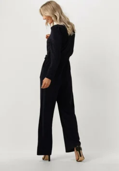 donkerblauwe y.a.s. jumpsuit yasdisna ls jumpsuit