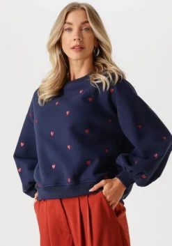 donkerblauwe ydence trui sweater hearts