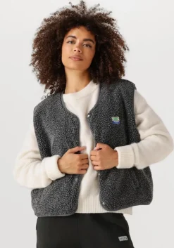 AMERICAN VINTAGE donkergrijze gilet hoktown>DAMES Gilets|Blazers