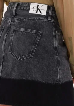 CALVIN KLEIN donkergrijze minirok a-line utility mini skirt><noscript><img width=