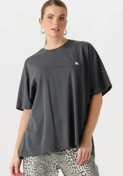 CATWALK JUNKIE donkergrijze t-shirt oversized graphic tshirt>DAMES Tops & T-Shirts