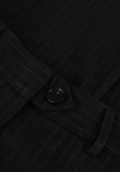 donkergrijze co'couture pantalon ida pin wide pant