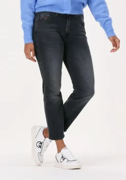 donkergrijze diesel straight leg jeans 2004 d-joy