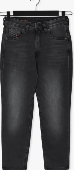 donkergrijze diesel straight leg jeans 2004 d-joy
