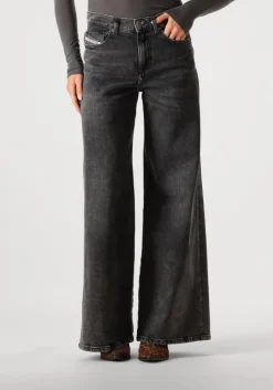 DIESEL donkergrijze wide jeans 1978 d-akemi>DAMES Jeans