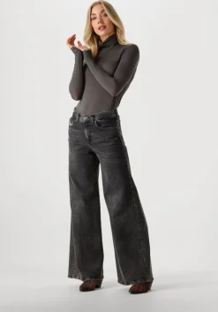 DIESEL donkergrijze wide jeans 1978 d-akemi>DAMES Jeans