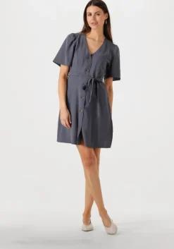 donkergrijze modström mini jurk fanyamd flare dress