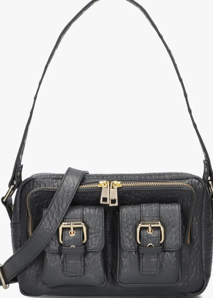 donkergrijze núnoo schoudertas ellie buckle new zealand