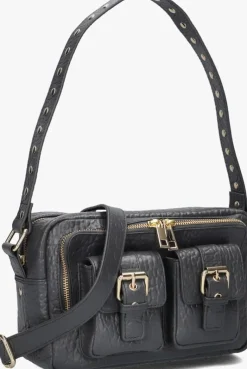 donkergrijze núnoo schoudertas ellie buckle new zealand