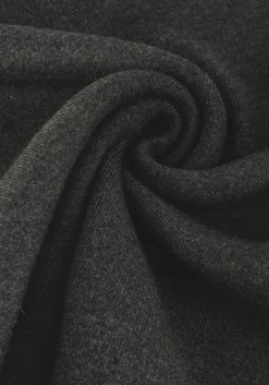 donkergrijze object midirok objreynard hw knit skirt