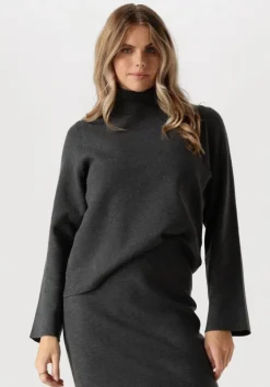 donkergrijze object top objreynard square sleeve pullover
