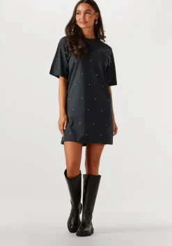 REFINED DEPARTMENT donkergrijze mini jurk bella>DAMES Jurken