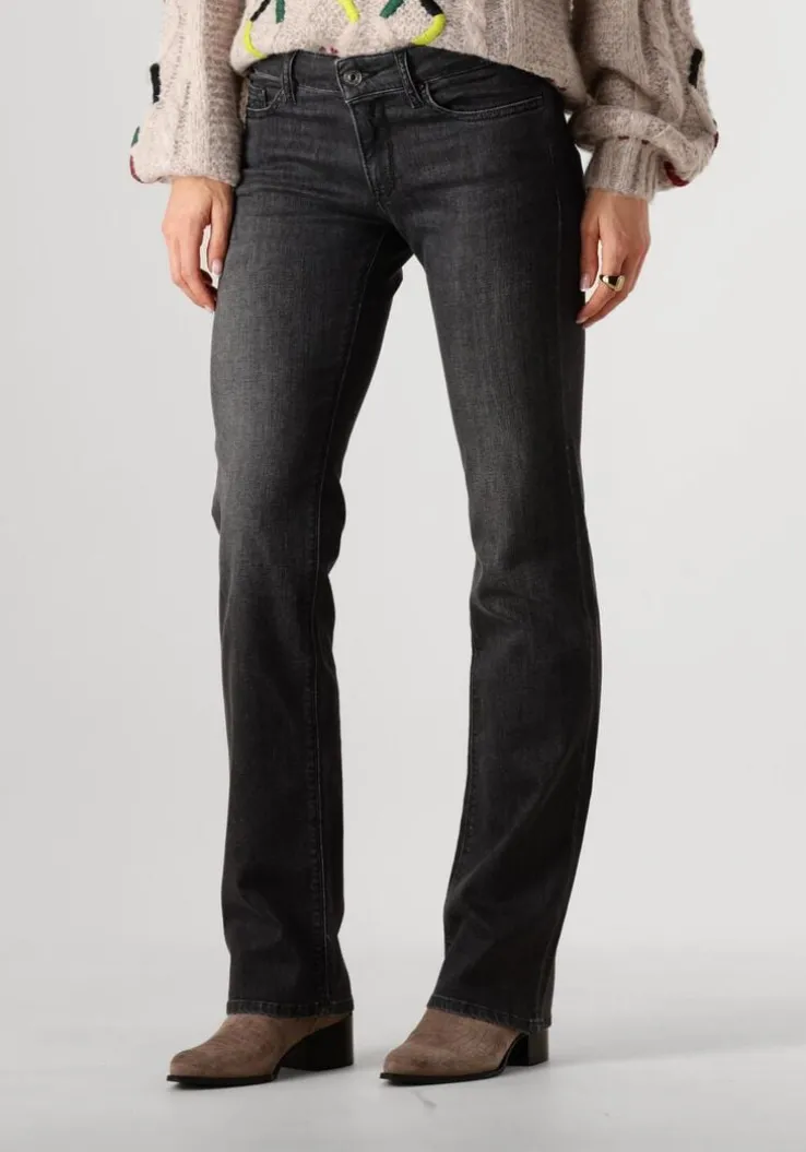 donkergrijze replay slim fit jeans new luz bootcut pants