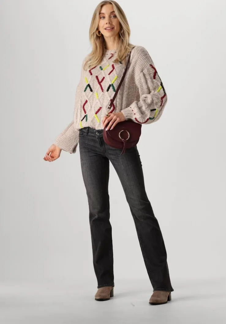 donkergrijze replay slim fit jeans new luz bootcut pants