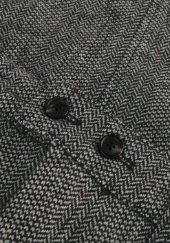 donkergrijze scotch & soda minirok herringbone high rise mini skirt