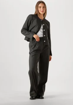 donkergrijze second female blazer wake tailored jacket