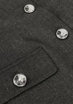 donkergrijze second female blazer wake tailored jacket